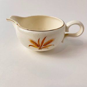 Vintage creamer with wheat design